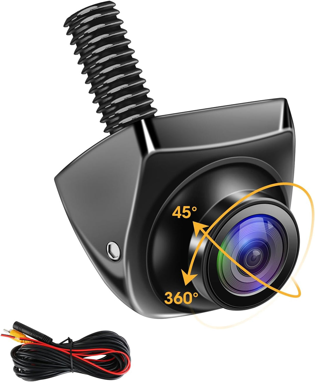 Jansite Rückfahrkamera, 360° Einstellbare AHD 1080P Rückfahrkamera Auto 170°Weitwinkel 12V-24V Rückf