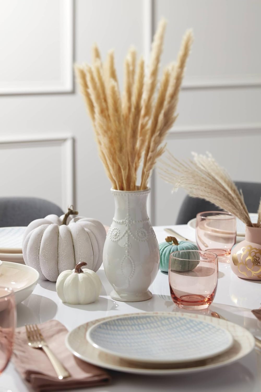LENOX Weisse French Perle 20,3 cm geriffelte Vase, 0,9 kg, Geriffelte Vase