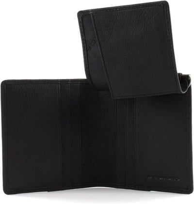 Piquadro Akron Brieftasche mit Geldklammer 11 cm black