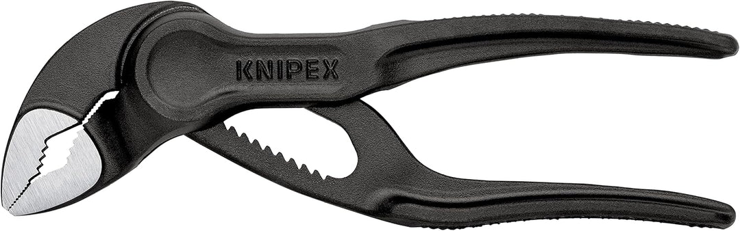 KNIPEX Cobra® XS Mini-Wasserpumpenzange, 100 mm, Muttern bis 24 mm, Rohre bis 28 mm, Selbstklemm-Eff