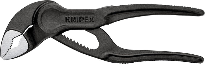 KNIPEX Cobra® XS Mini-Wasserpumpenzange, 100 mm, Muttern bis 24 mm, Rohre bis 28 mm, Selbstklemm-Eff