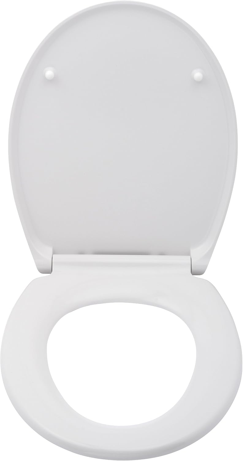 WENKO WC-Sitz Cento, hygienischer Toilettensitz mit Absenkautomatik, WC-Deckel mit Fix-Clip Hygiene-