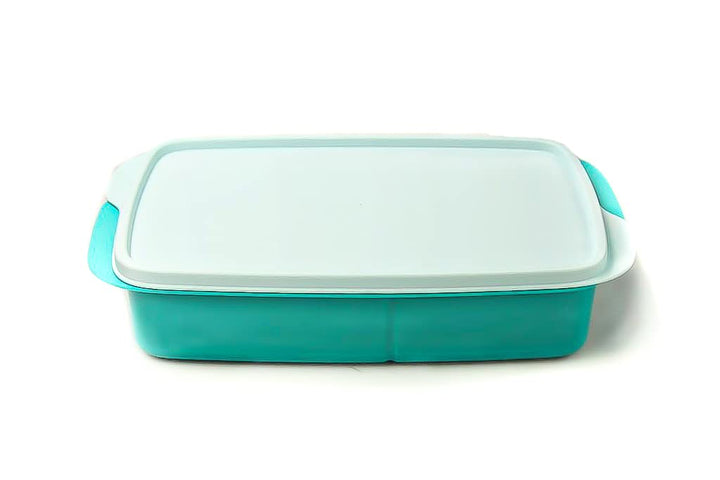 Tupperware to Go Lunchbox 1 L helltürkis mit Trennwand Clevere Pause Schule