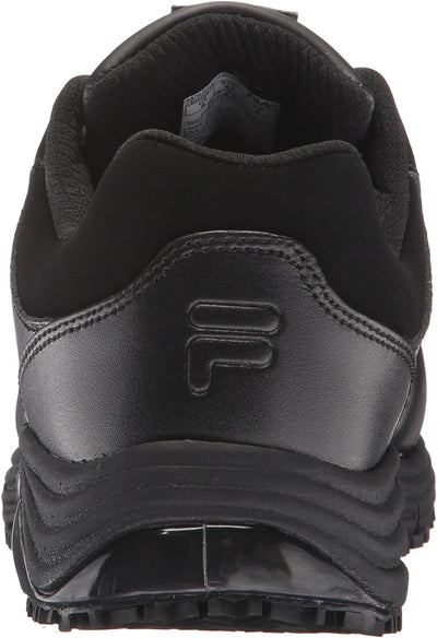 Fila Men's Memory Breach Work Slip Resistant Steel Toe Low Walking Shoe, Black/Black/Black, 13 M US