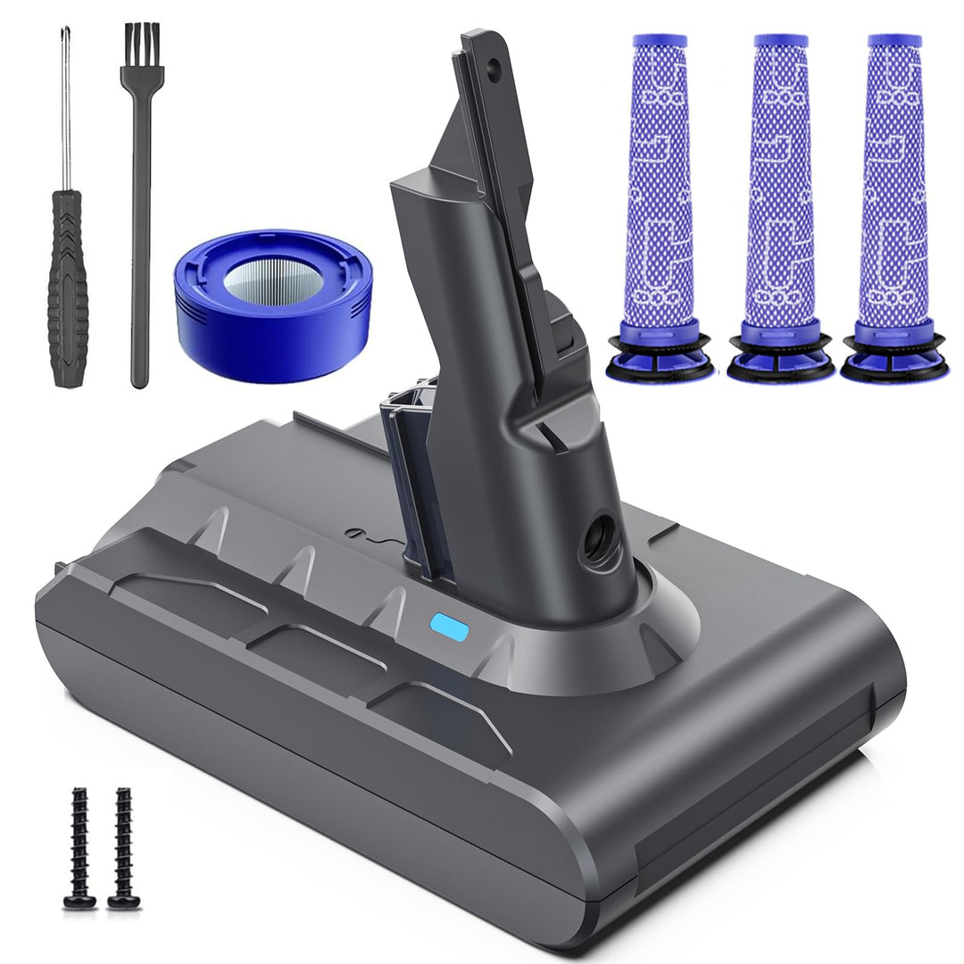Keenstone 8000mAh V7 Akku, Ersatzakku für Dyson SV11 V7 Animal Trigger Abosolute Motorhead Pro Fluff
