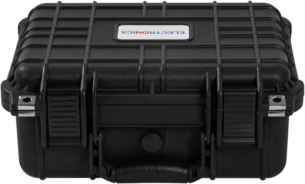 Electronicx Outdoor-Fotokoffer | Wasserdichter Transportkoffer mit Rasterschaumstoff | Stossfest, St