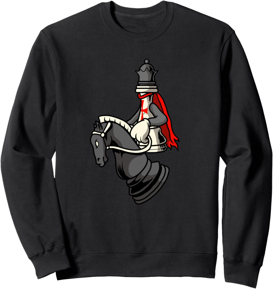 Schach Verein Schachspieler - Pferd Königin Schachfigur Sweatshirt