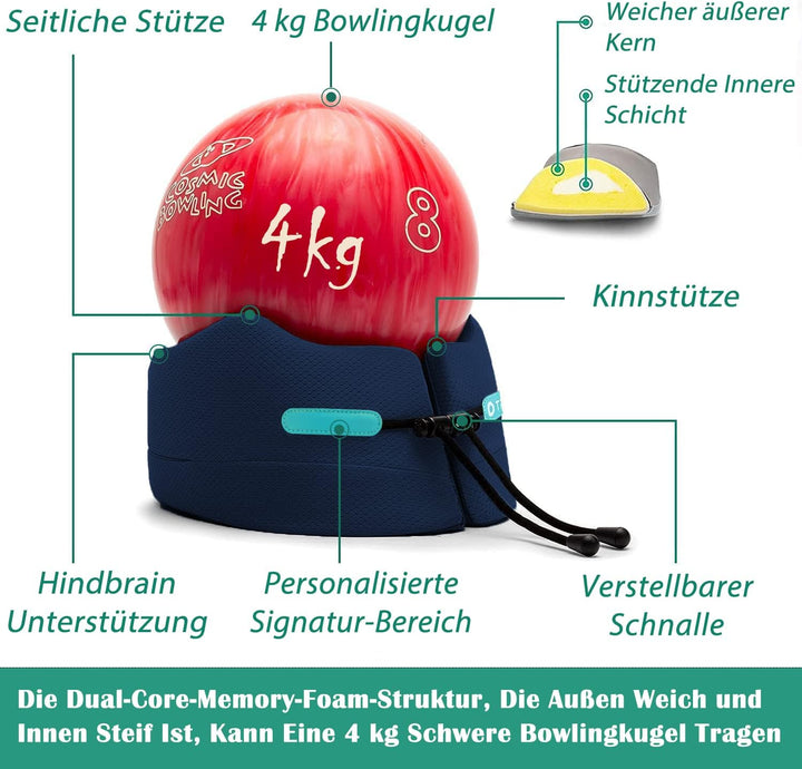 Joscoal Nackenkissen Flugzeug Reisekissen Memory Foam Bequemes Nackenkissen Auto Nackenhörnchen Erwa