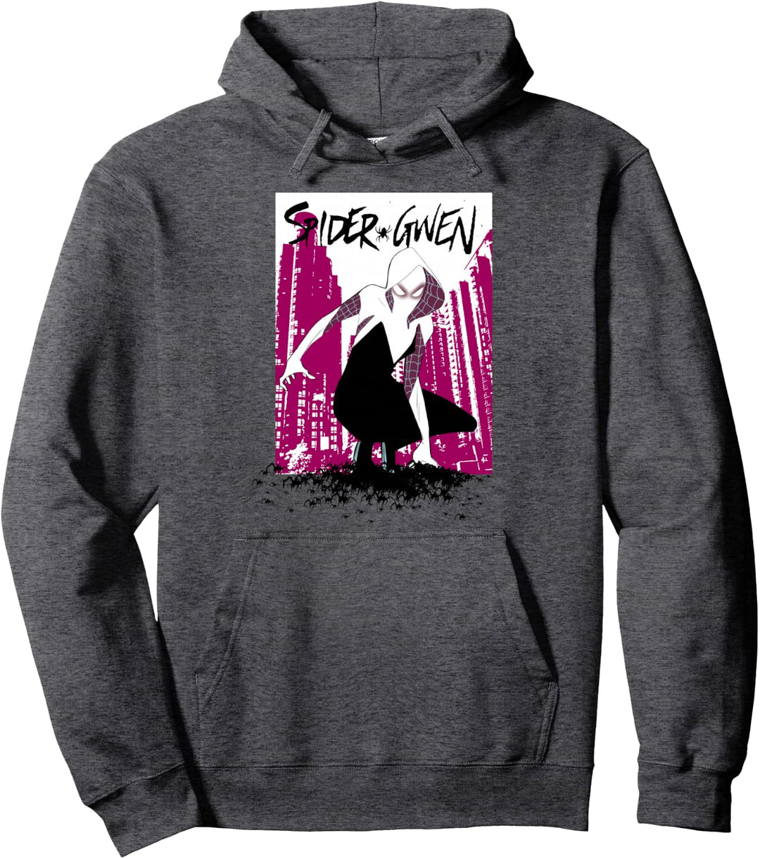 Marvel Spider-Gwen Pink City Pullover Hoodie