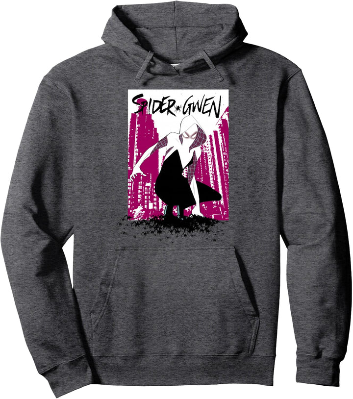 Marvel Spider-Gwen Pink City Pullover Hoodie