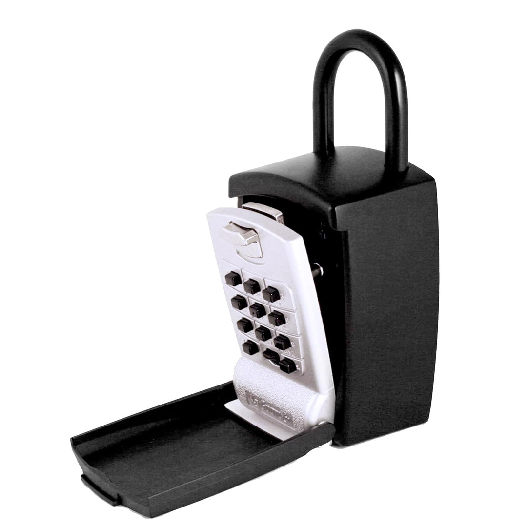 KeyGuard SL-501 Stanzknopf-Box, grosse Kapazität, für Schlüssel, Bügelschloss, Schwarz Grosse Kapazi