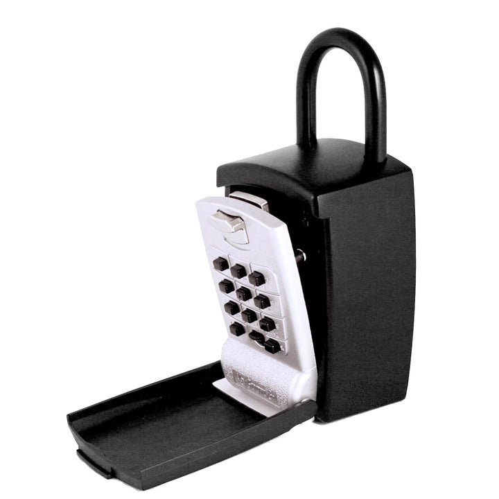 KeyGuard SL-501 Stanzknopf-Box, grosse Kapazität, für Schlüssel, Bügelschloss, Schwarz Grosse Kapazi
