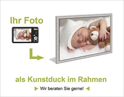 ARTland Bild mit Rahmen Kunstdruck gerahmt 25x35 cm Wandbild Wohnzimmer Design Bilder mit Sprüchen H