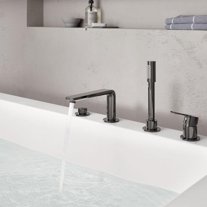 GROHE Lineare - 4-Loch-Einhand-Wannenkombination (Umstellung Wanne/Brause, mit Temperaturbegrenzer,