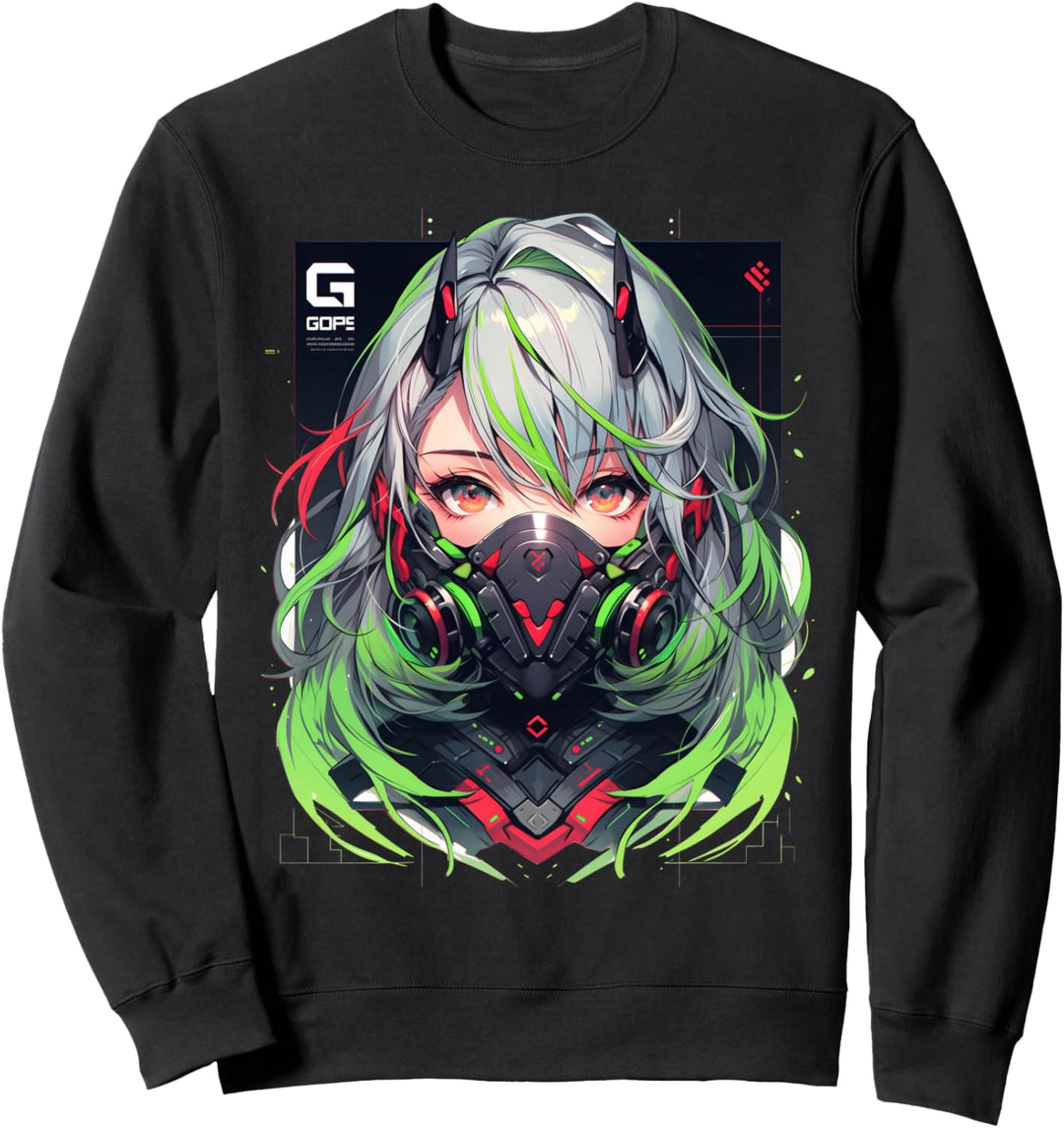 Manga Anime Ästhetische Cyberpunk Techwear Harajuku Sweatshirt