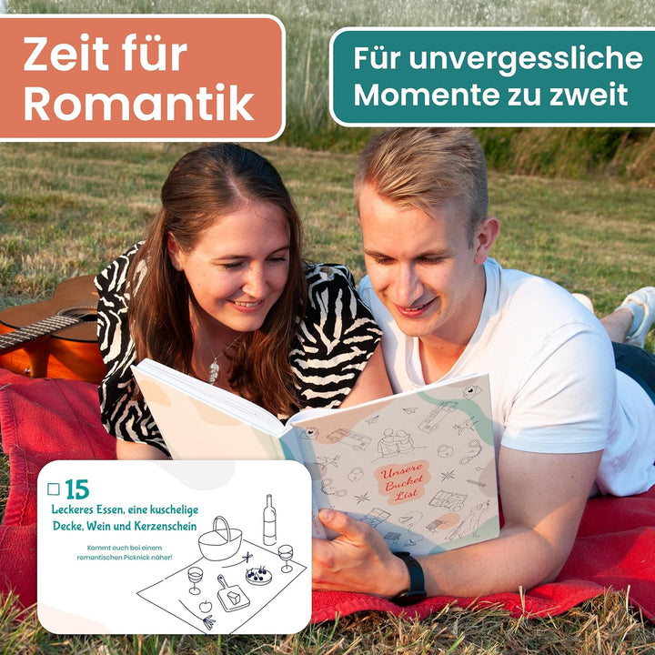 Bucket List für Paare | Paargeschenk | Geschenke für Paare und Partner | A4 | Überraschung Freundin