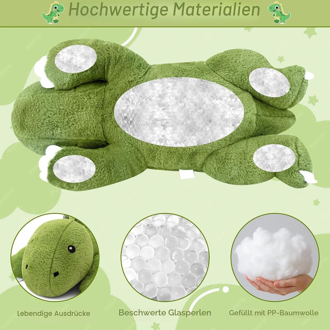 SQEQE Gewichtetes Dinosaurier Kuscheltier, Weiches Dino Plüschtier Kuscheltierkissen mit Gewicht, Cu
