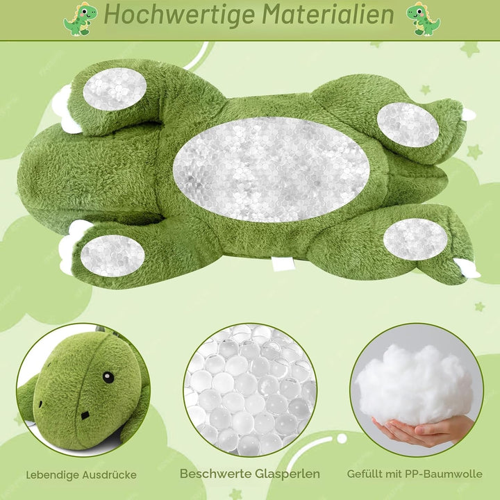 SQEQE Gewichtetes Dinosaurier Kuscheltier, Weiches Dino Plüschtier Kuscheltierkissen mit Gewicht, Cu