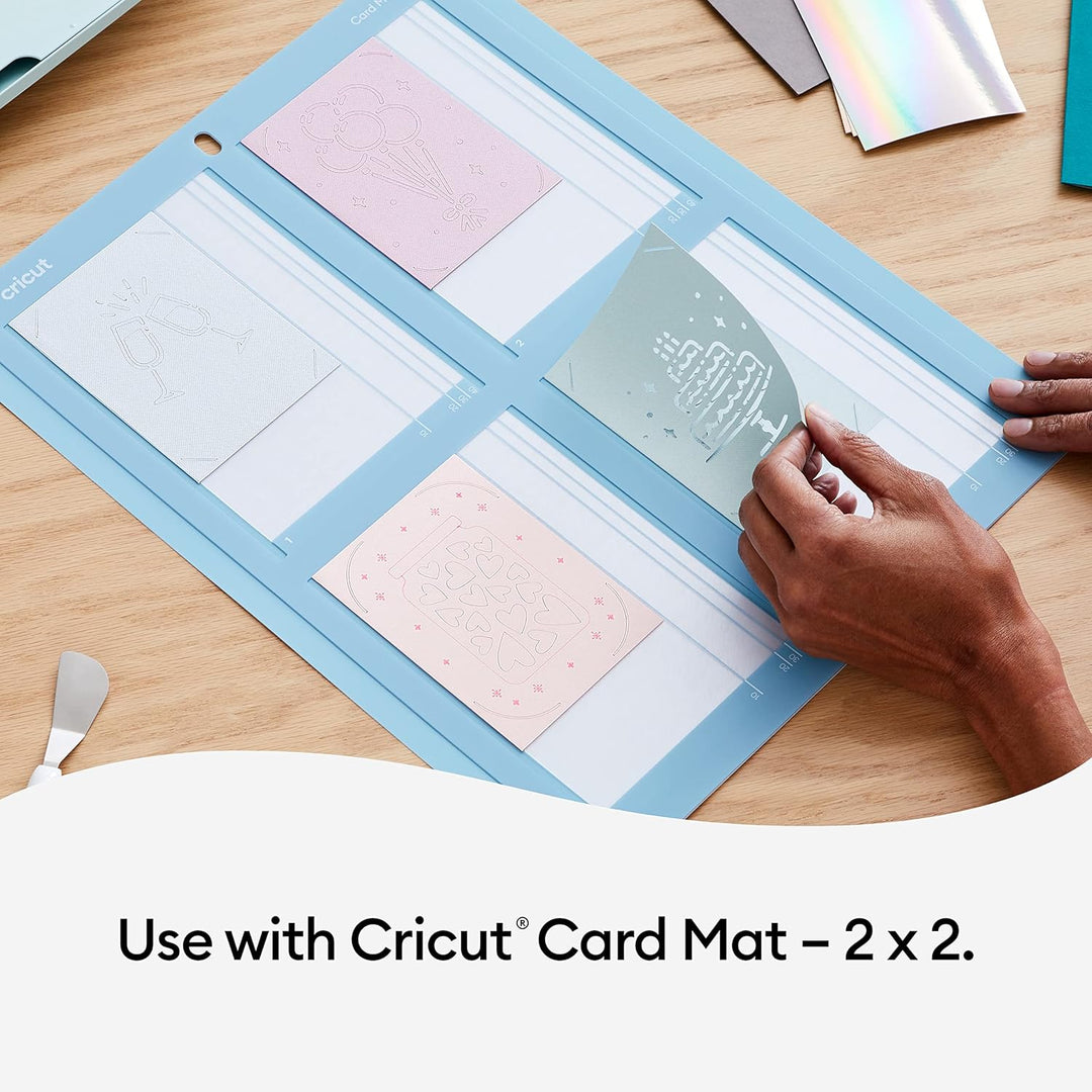 Cricut Insert Cards | Regenbogenwaagen | 8,9 cm x 12,4 cm (Cricut -Grösse R10) | 42-Pack | Zur Verwe