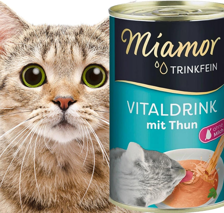 Miamor Trinkfein Vitaldrink mit Thun | 24x 135ml für Katzen Huhn 135 ml (24er Pack), Huhn 135 ml (24