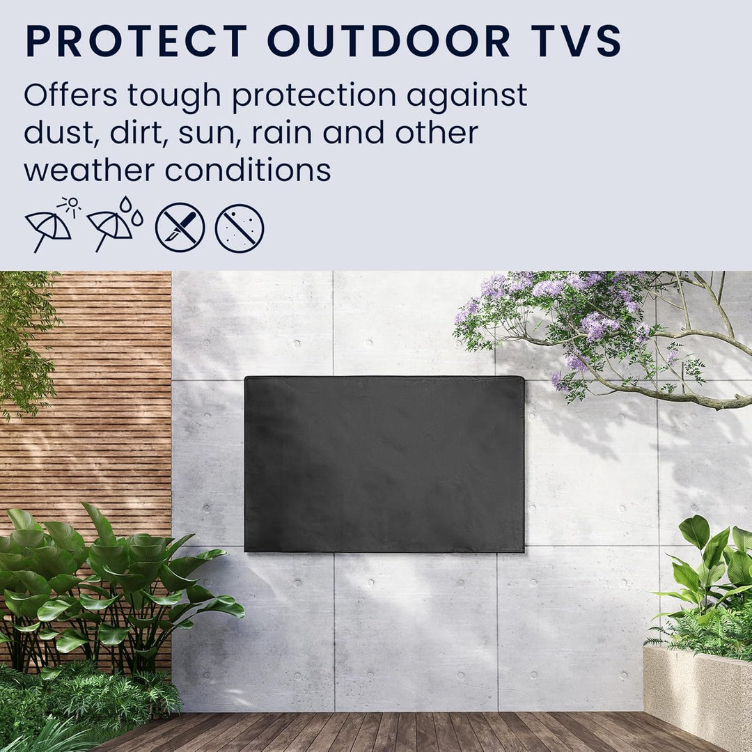 kwmobile 43" TV Outdoor TV Abdeckung - Fernseher Hülle Bildschirmschutz - Schutzhülle wetterfest - S