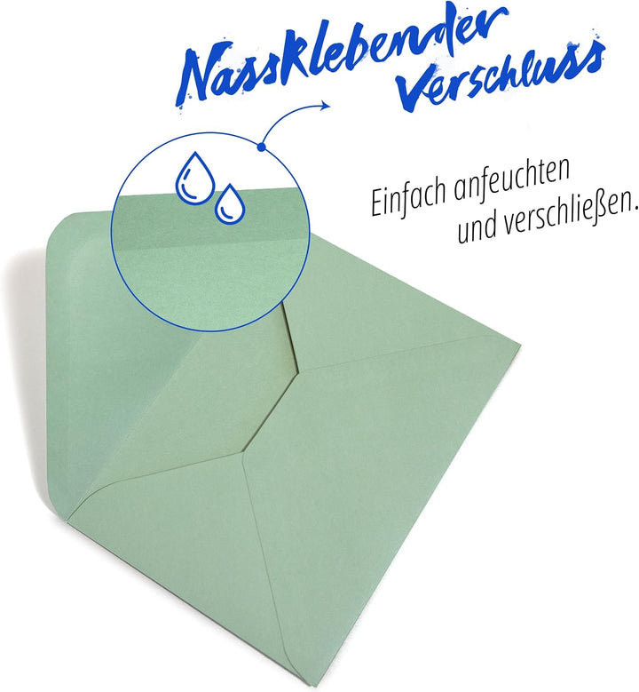 Japun – Briefumschläge (100 Stück) aus Papier, Kuvert, Umschlag ohne Fenster - DIN C6-162 x 114 mm -