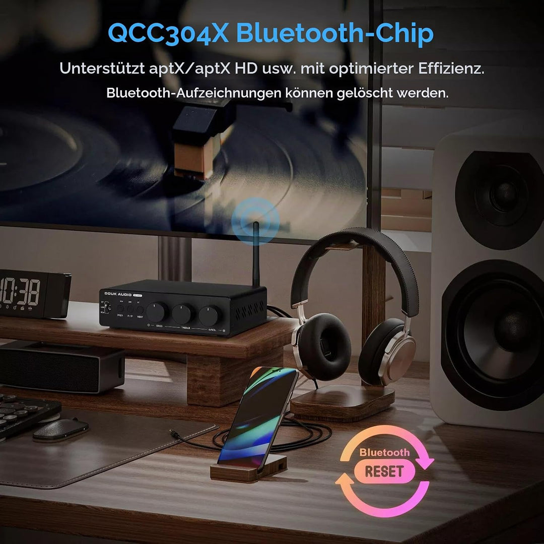 Douk Audio 300Wx2 HiFi Verstärker: TPA3255 Leistungsverstärker Bluetooth Empfänger Heim Stereo Verst