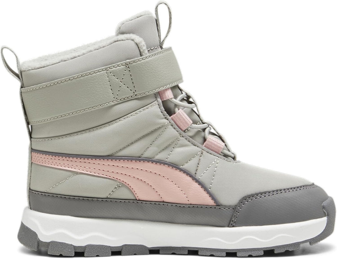 PUMA Unisex Kinder Evolve Puretex Ac+ps High Boot 34 EU Smokey Gray Future Pink Puma White, 34 EU Sm