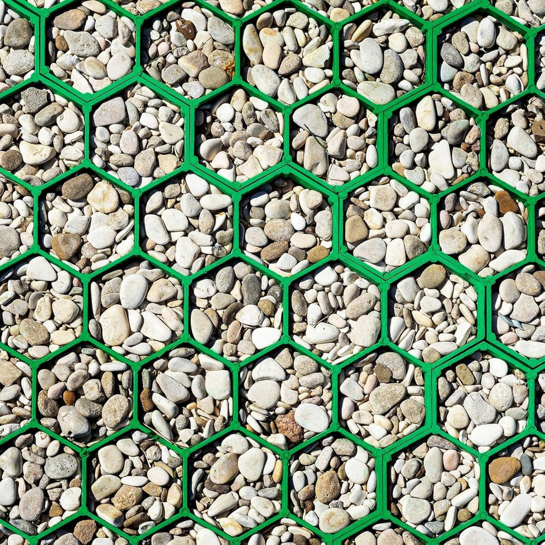 Floordirekt Rasengitter aus Kunststoff befahrbar 1m² - 4 Stück - 50 x 50 cm, Gruen - Bodengitter, Pa
