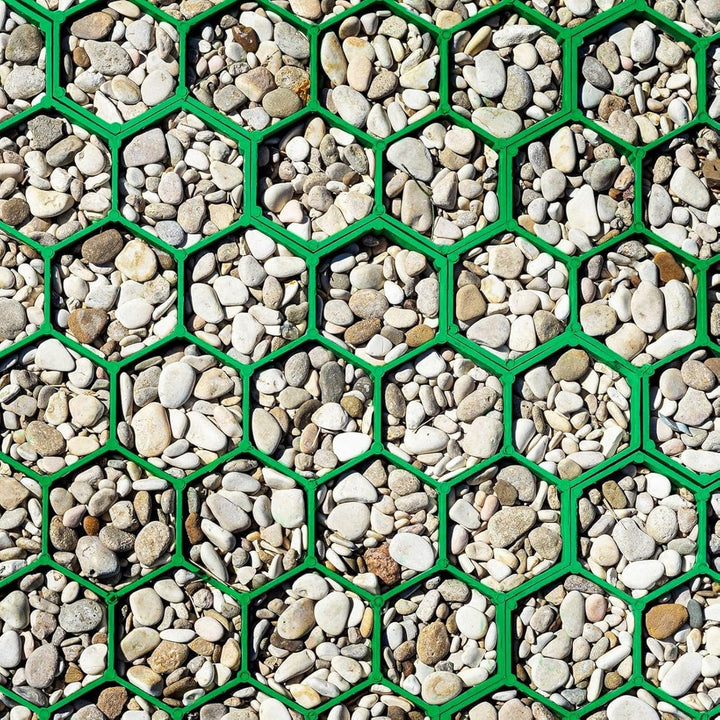 Floordirekt Rasengitter aus Kunststoff befahrbar 1m² - 4 Stück - 50 x 50 cm, Gruen - Bodengitter, Pa