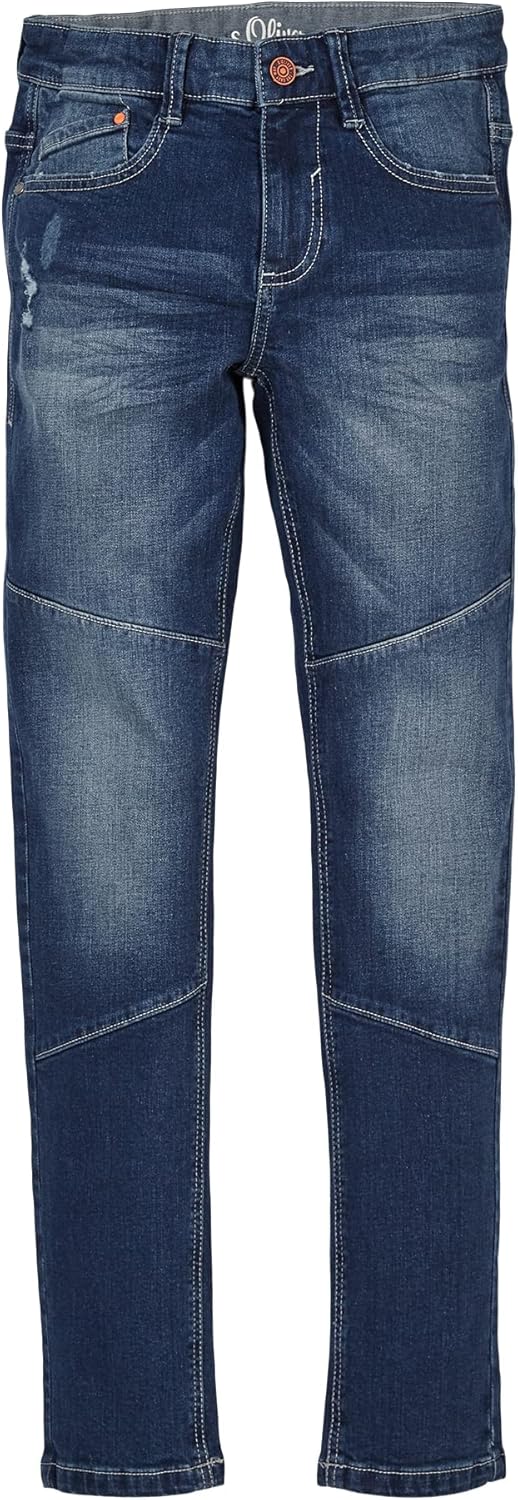 s.Oliver Junior Boy's 402.10.202.26.180.2109471 Pants, Dark Blue Stretched, 140