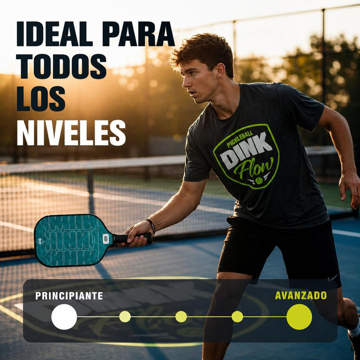 Pickleball-Schläger-Set mit 2 Schlägern aus Kohlefaser, 4 Bällen und Tasche, Pickleball-Schläger, id