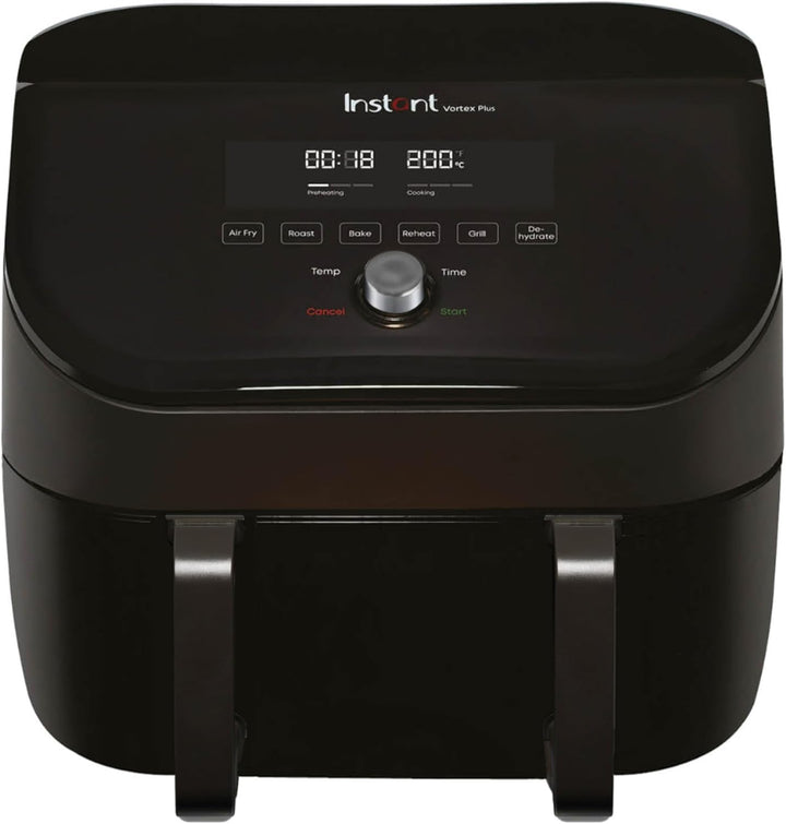 Instant Pot – Versazone Dual Black Heissluftfritteuse – Gross 8,5 l, Familiengrösse – Einzelner Dopp