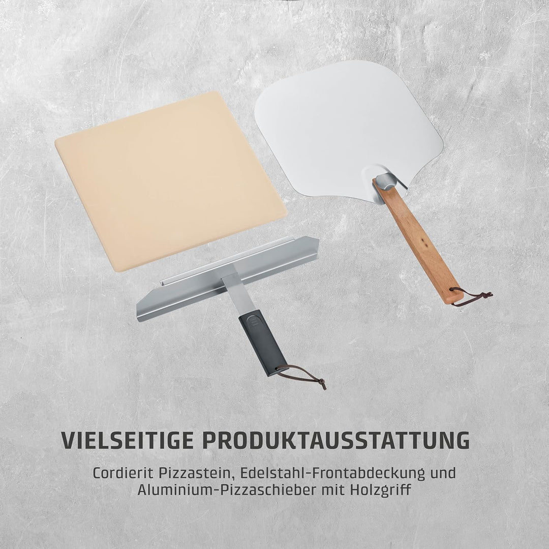 CASO PizzaChef 400° - Pizza Ofen, elektrisch, für Pizza, Pinsa, Flammkuchen, 400°C heisser Steinofen