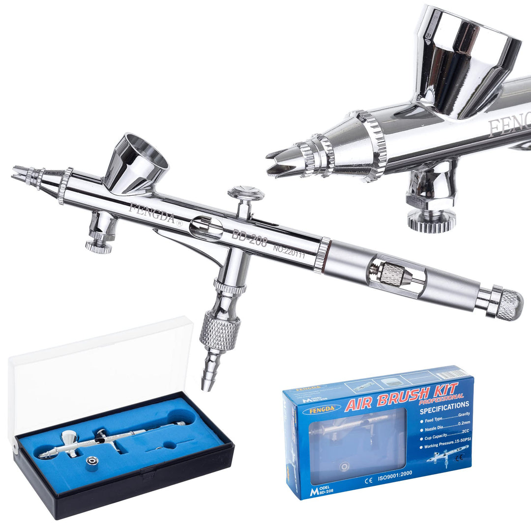 Professionelle Airbrush für Kompressor mit 0,3 mm Düse FENGDA Düse 0,3 mm Bd-208, Düse 0,3 mm Bd-208