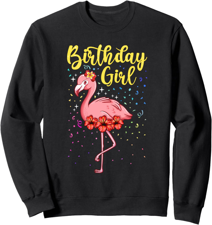Niedliche Flamingo Geburtstagskind Party Outfit Frauen Sweatshirt