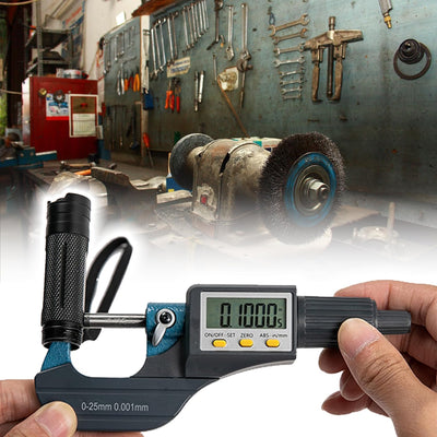 Beslands Mikrometer Digital Bügelmessschraube 0-25mm/ 0.001mm Hohe Präzision Elektronische Digitale