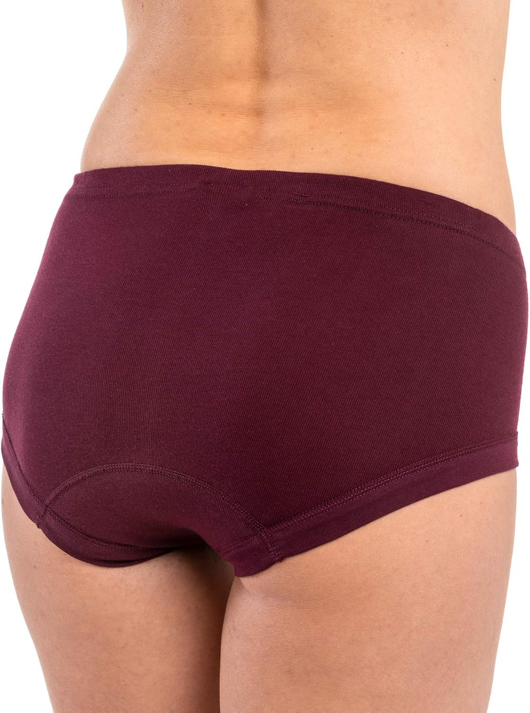 HERMKO 3er Pack Damen Taillenslip aus 100% Bio-Baumwolle mit Tunnelzug und elastischem Beinabschluss