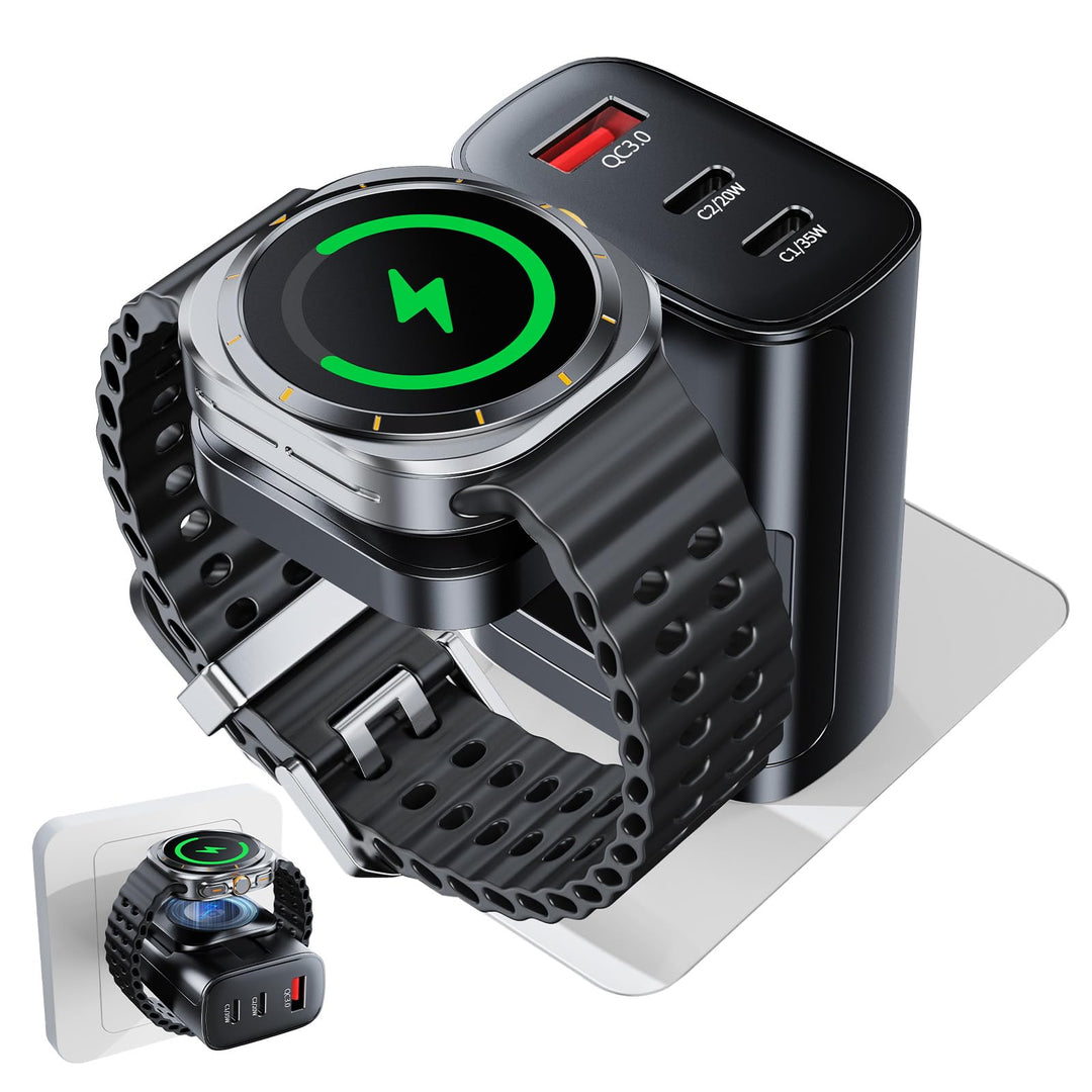 4 in 1 für Samsung Watch Ladegerät,40W USB C Ladegerät PD Schnellladegerät für Samsung Galaxy Watch