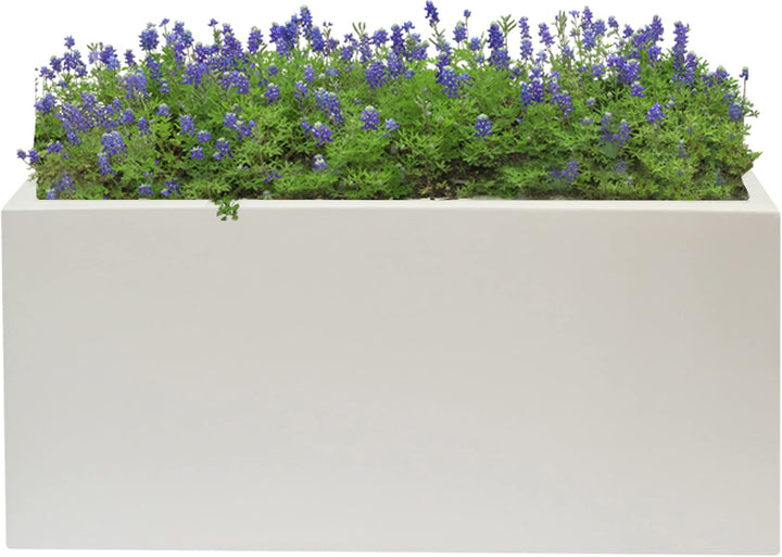 MACETERO DE POLIETILENO BLANCO 70X30X30 CM