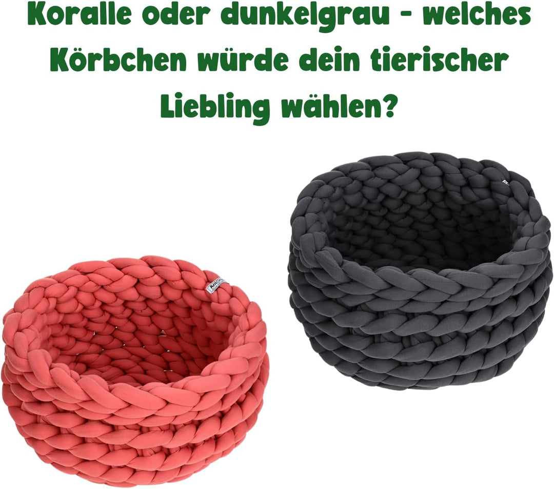 AniOne Flechtkorb Cuddly schwarz