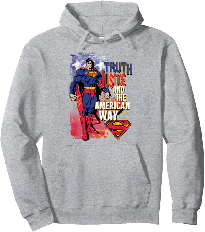Superman Truth Justice Pullover Hoodie