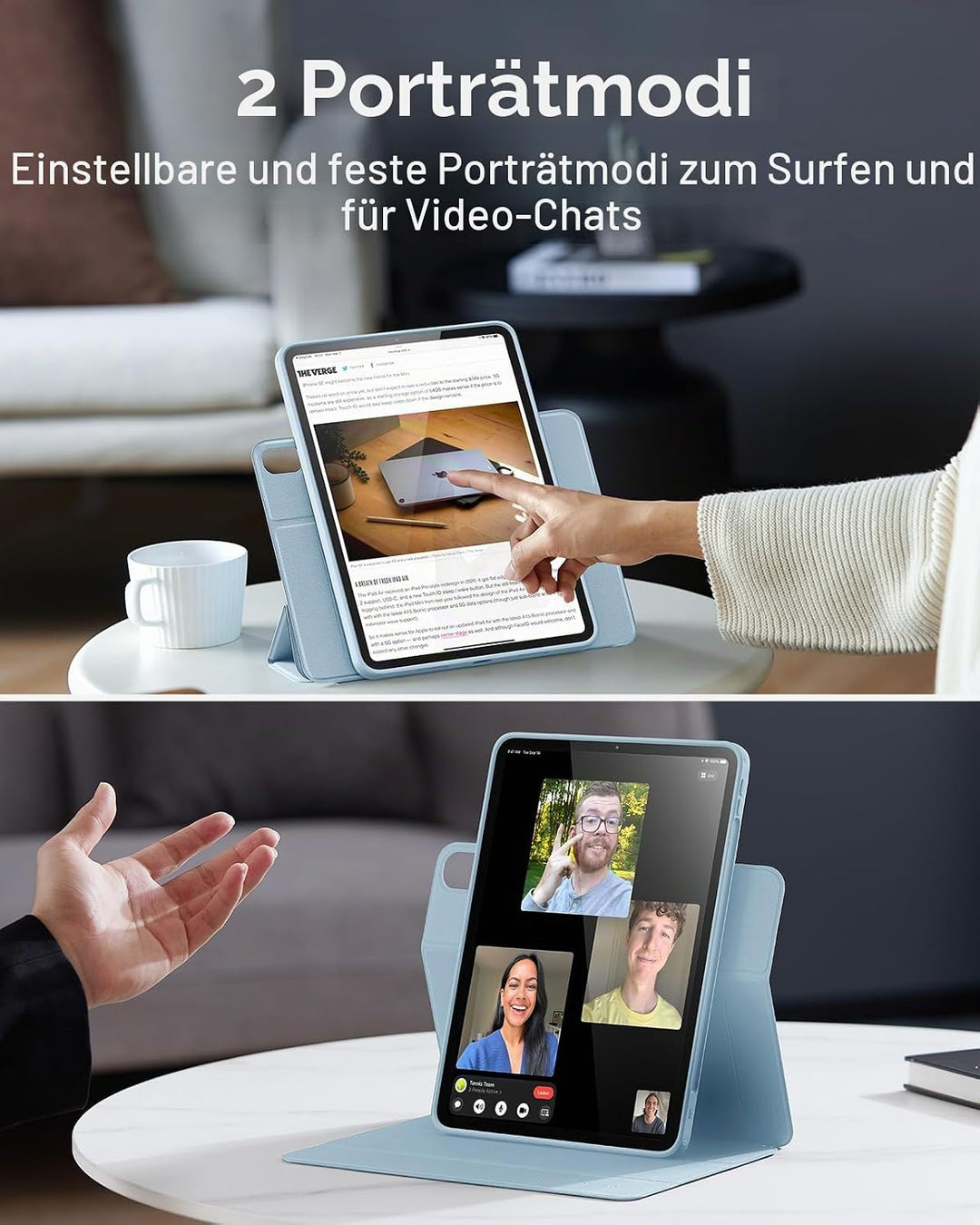 ESR für iPad Air 2022 Hülle, iPad Air 5 Hülle, iPad Air 4 Hülle 2020, 10,9 Zoll Case, abnehmbare mag