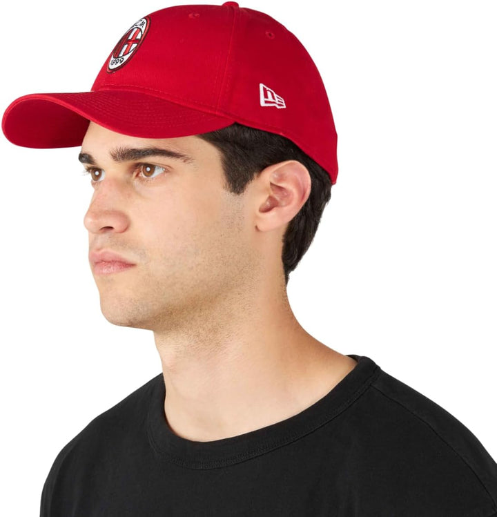 New Era 9Forty Strapback Cap - AC Mailand rot
