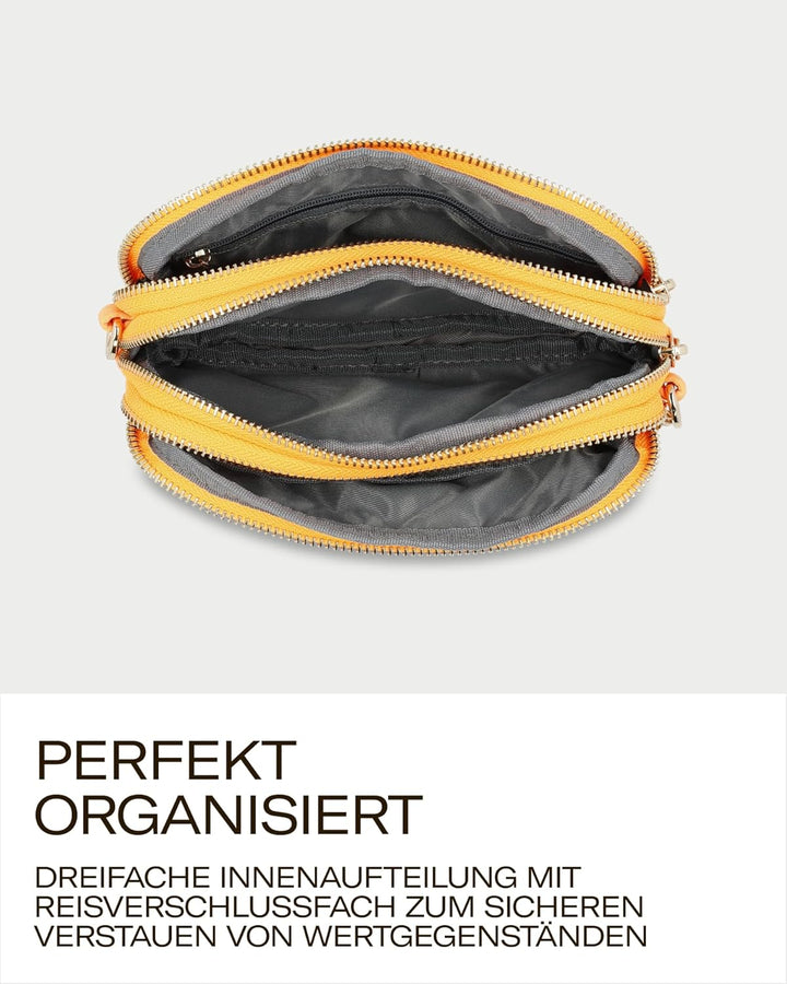 Picard Damen Schultertasche PINA aus Nylon Klein | mit Reissverschluss | Schultertasche | Alltag, Au