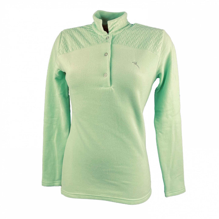 Chervo Golf Damen Fleece Polo lang Arm Ambleta PRO Therm Mint 610 neu 36 Mint, 36 Mint