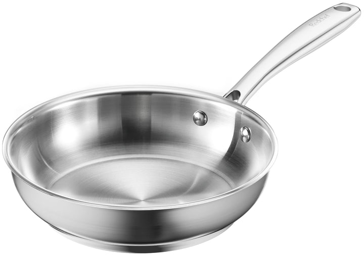 Redchef Bratpfanne 20 cm Induktion edelstahlpfanne unbeschichtet Schüttrand Bratpfanne für alle Herd