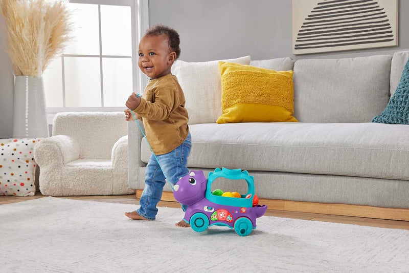 Fisher-Price Dinosaurier Schleppspielzeug mit Kugeln, Lichtern und Geräuschen, für Babys + 1 Jahr (M