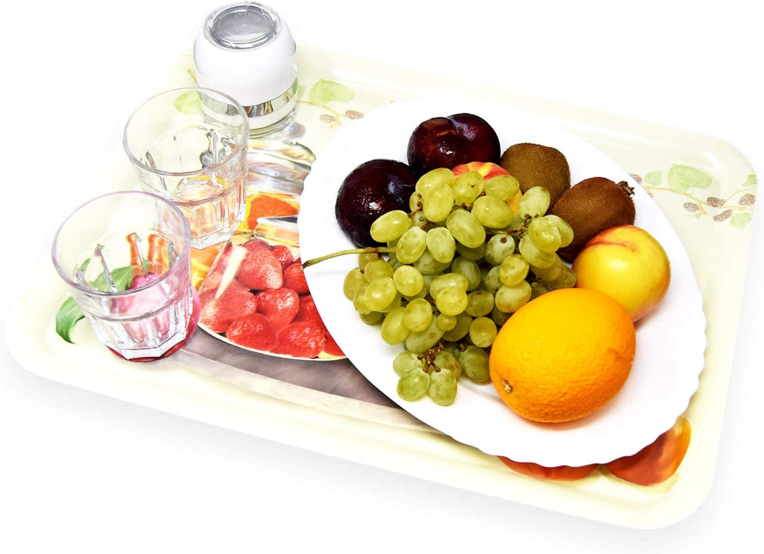 Lashuma Gastrotablett Rechteckig, Druck: Espresso, Grosses Kunststoff Tablett 50x37 cm, Italienische