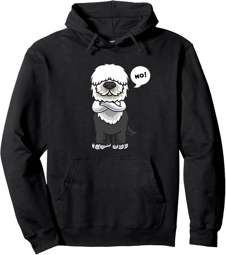 Sturer Old English Sheepdog Hund lustig Bobtail Hundebesitze Pullover Hoodie